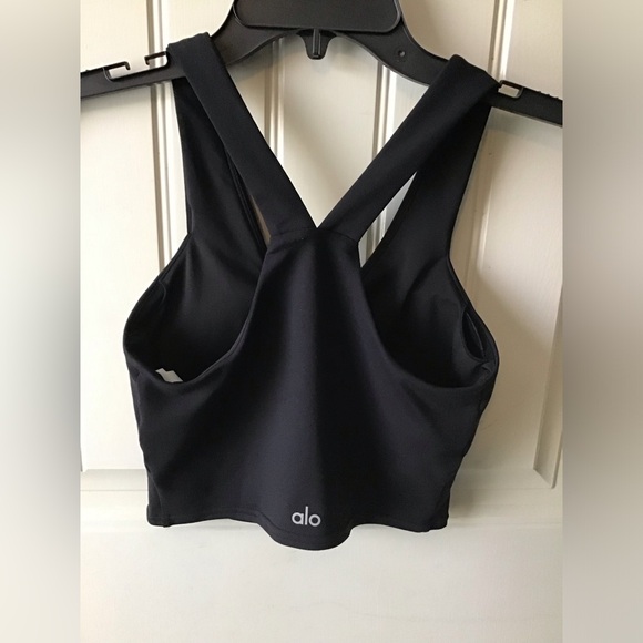 ALO Airbrush Real Bra Tank In Black Size XS - Picture 6 of 11